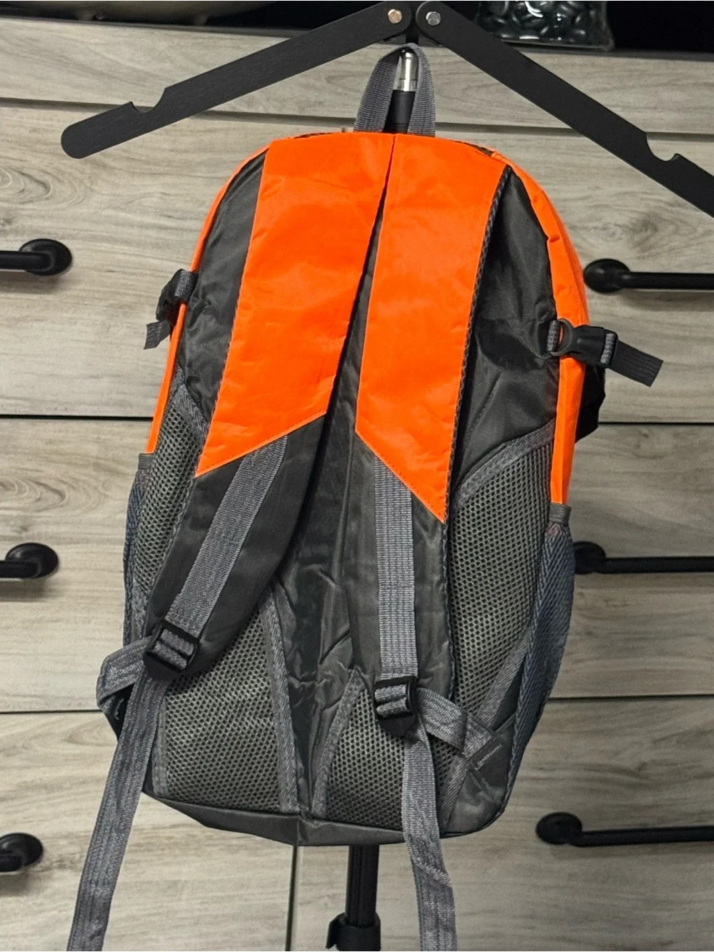 Fluorescent I Orange and Gray Backpack - Lightweight Daypack